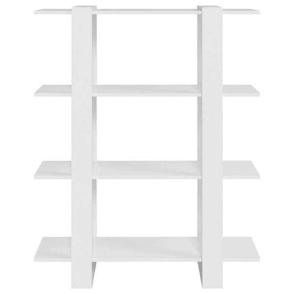 Weißes Bücherregal/Raumteiler Cozmir 100x30x123,5cm