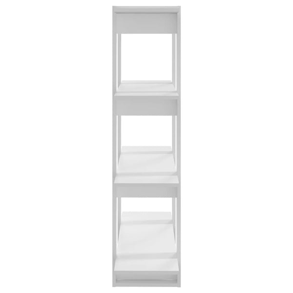 Weißes Bücherregal/Raumteiler Cozmir 100x30x123,5cm
