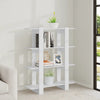 Weißes Bücherregal/Raumteiler Cozmir 100x30x123,5cm