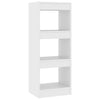 Weißes Bücherregal/Raumteiler Debrah 40x30x103cm (Holz)