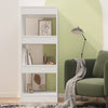 Weißes Bücherregal/Raumteiler Debrah 40x30x103cm (Holz)