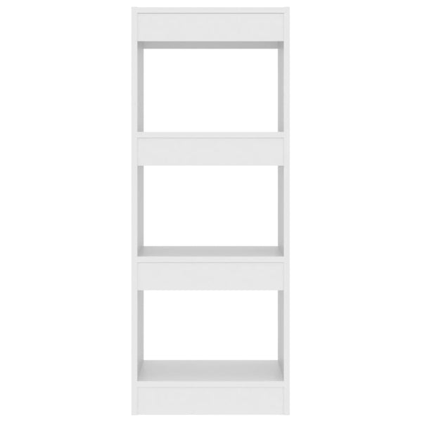 Weißes Bücherregal/Raumteiler Debrah 40x30x103cm (Holz)