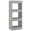 Betongraues Regal/Raumteiler Debrah 40x30x103cm (Holz)