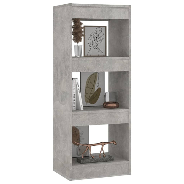 Betongraues Regal/Raumteiler Debrah 40x30x103cm (Holz)