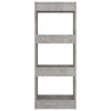 Betongraues Regal/Raumteiler Debrah 40x30x103cm (Holz)