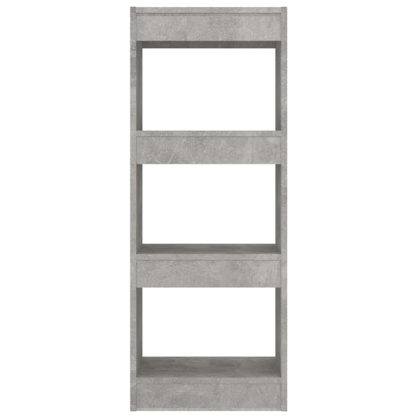 Betongraues Regal/Raumteiler Debrah 40x30x103cm (Holz)