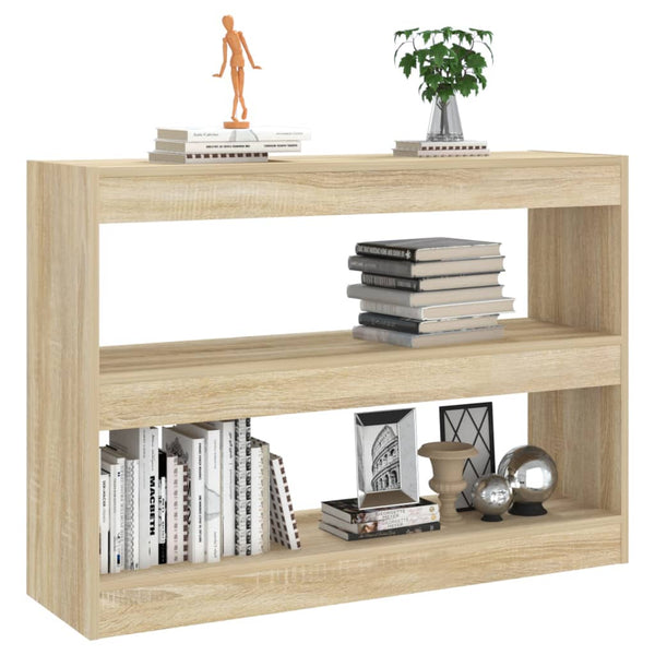 Sonoma Eiche Bücherregal/Raumteiler Vintilescu 100x30x72cm