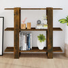 Räuchereiche Bücherregal/Raumteiler Iosinel 100x30x87cm