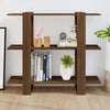Bücherregal/Raumteiler Iosinel aus brauner Eiche 100x30x87cm