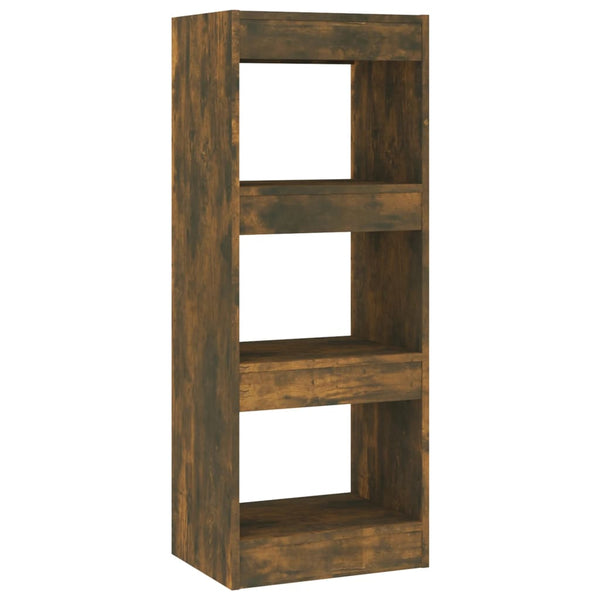 Räuchereiche Bücherregal/Raumteiler Debrah 40x30x103cm (Spanplatte)