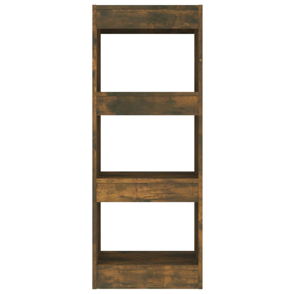 Räuchereiche Bücherregal/Raumteiler Debrah 40x30x103cm (Spanplatte)