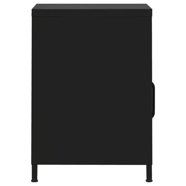 Schwarze Nachttische Gv 35x35x51cm (2 St., Stahl)