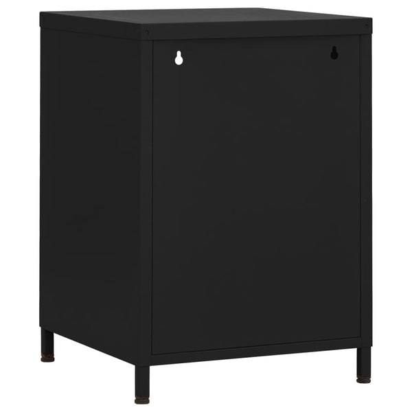 Schwarze Nachttische Gv 35x35x51cm (2 St., Stahl)