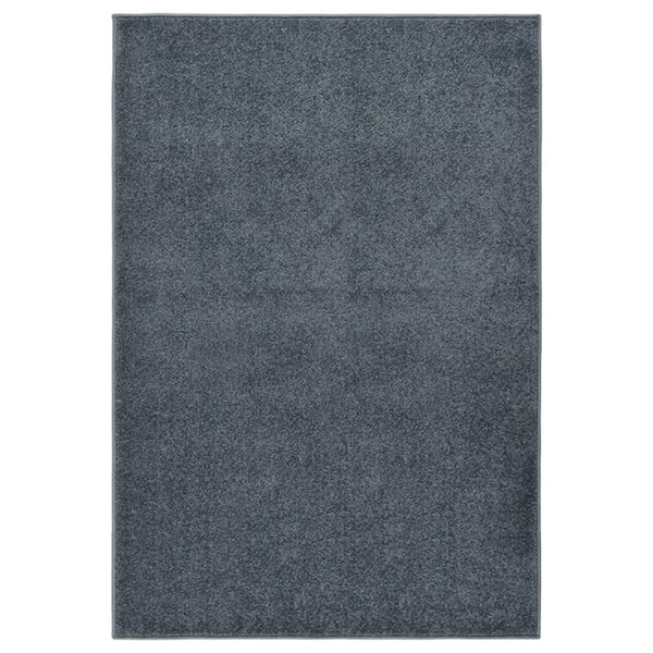 Anthrazitfarbener Kurzflor-Teppich Jeleza 160x230cm