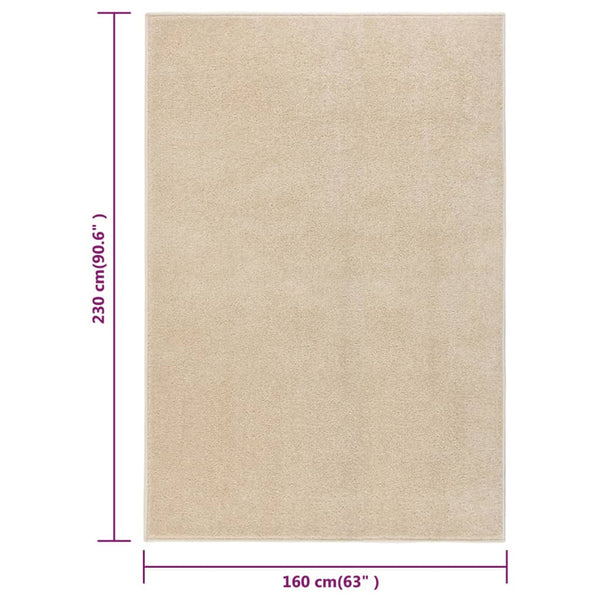 Beiger Kurzflorteppich Jeleza 160x230cm