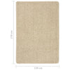 Cremefarbener Hochflorteppich Jolan 120x170cm (rutschfest)
