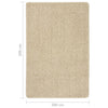 Creme Hochflorteppich Jolan 200x290cm (rutschfest)