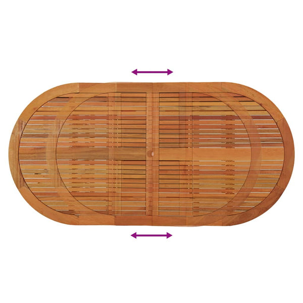 Gartentisch Ostafiu 200x100x75cm (Eukalyptusholz)