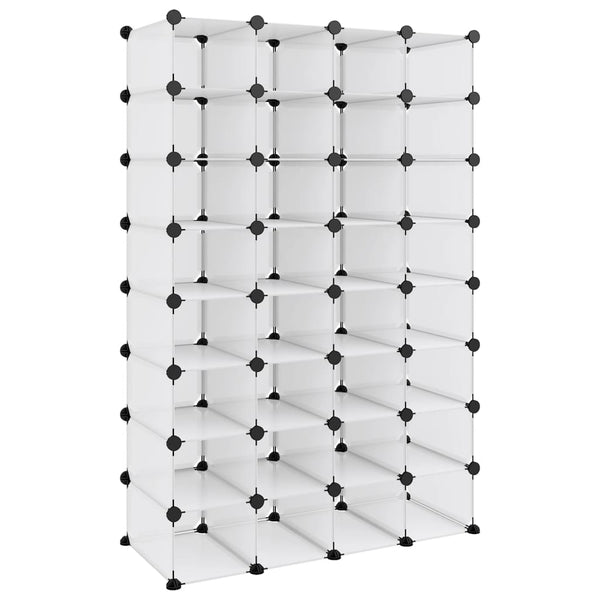 Transparenter Schuhständer Statescu 93x36,5x140cm (pp)