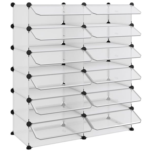 Transparenter Schuhständer Statescu 94,5x36,5x106cm (PP)