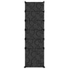 Schwarzes Schuhregal Statescu 94x37x125cm (PP)