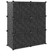 Schuhregal Statescu 84,5x31x93,5cm, schwarz (PP)