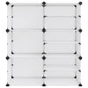Transparentes Schuhregal Statescu 84x31,5x93cm (pp)