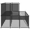 Musta pieneläinhäkki Gebrie 143x107x93cm (pp ja teräs)