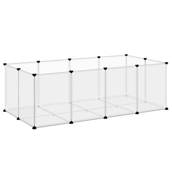 Durchsichtiger Kleintierkäfig Shekhel 144x74x46,5cm (PP und Stahl)