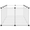 Durchsichtiger Kleintierkäfig Shekhel 144x74x46,5cm (PP und Stahl)