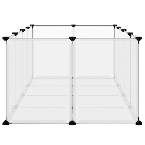 Durchsichtiger Kleintierkäfig Shekhel 144x74x46,5cm (PP und Stahl)
