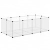 Durchsichtiger Kleintierkäfig Shekhel 144x74x46,5cm (PP und Stahl)