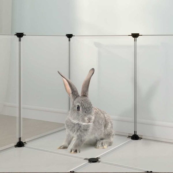 Durchsichtiger Kleintierkäfig Shekhel 144x74x46,5cm (PP und Stahl)
