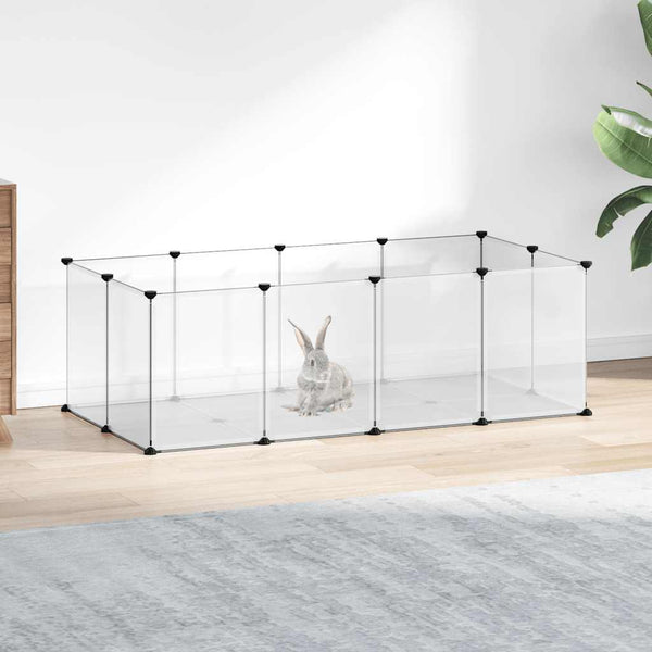 Durchsichtiger Kleintierkäfig Shekhel 144x74x46,5cm (PP und Stahl)