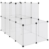 Transparentes Kleintiergehege Mictat 142x74x93cm (PP und Stahl)