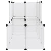 Transparentes Kleintiergehege Mictat 142x74x93cm (PP und Stahl)