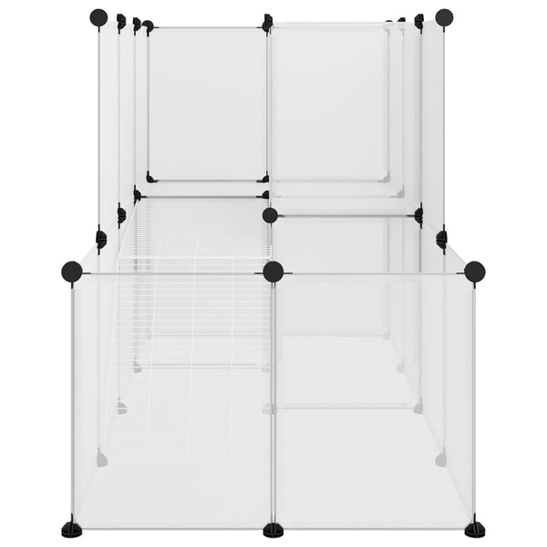 Transparentes Kleintiergehege Mictat 142x74x93cm (PP und Stahl)