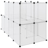 Transparentes Kleintiergehege Mictat 142x74x93cm (PP und Stahl)