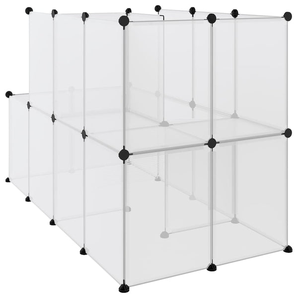 Transparentes Kleintiergehege Mictat 142x74x93cm (PP und Stahl)