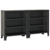 Harmaa säilytyskaapit Debby 72x36x82cm (2 kpl, metalli ja mdf)