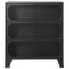 Harmaa säilytyskaapit Debby 72x36x82cm (2 kpl, metalli ja mdf)