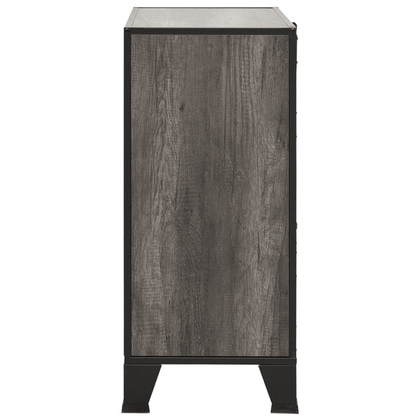 Harmaa säilytyskaapit Debby 72x36x82cm (2 kpl, metalli ja mdf)