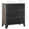 Harmaa säilytyskaapit Debby 72x36x82cm (2 kpl, metalli ja mdf)