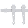 Weißes Schiebetür-Montageset Curghel 200cm (Stahl)