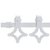 Weißes Schiebetür-Montageset Pahonia 200cm (Stahl)