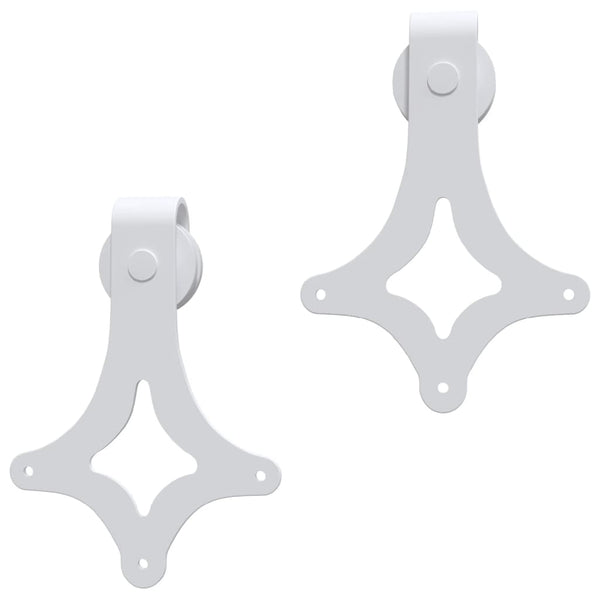 Weißes Schiebetür-Montageset Pahonia 200cm (Stahl)