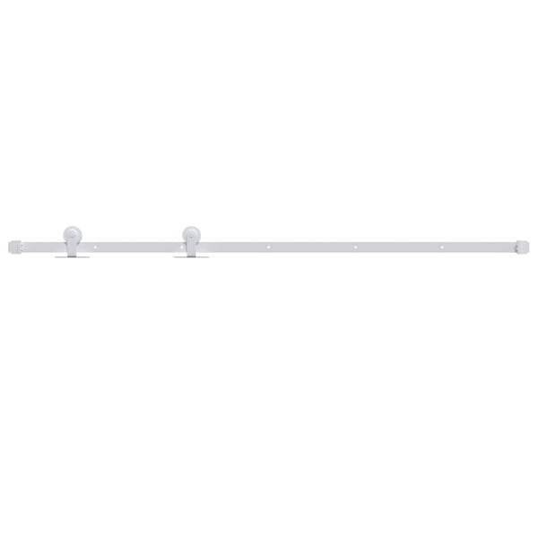 Weißes Schiebetürbeschlag-Set Nichiforos 183cm (Stahl)