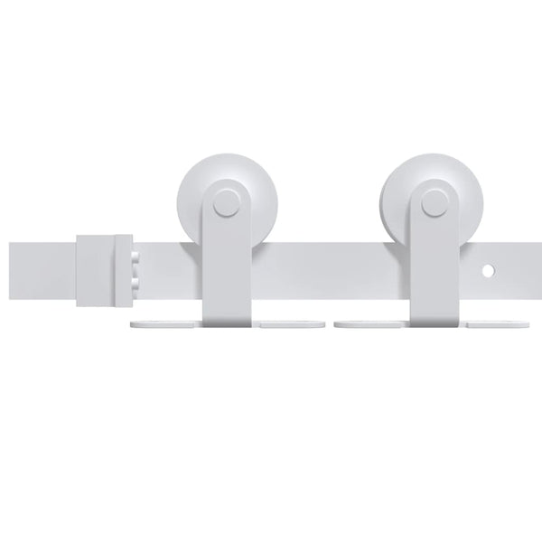 Weißes Schiebetürbeschlag-Set Nichiforos 183cm (Stahl)