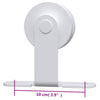 Weißes Schiebetürbeschlag-Set Nichiforos 183cm (Stahl)