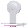 Weißes Schiebetür-Montageset Nichiforos 200cm (Stahl)